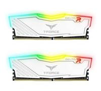 Mémoire RAM Team Group Delta RGB TF4D416G3200HC16FDC01 16Go (2 x 8Go) DDR4 3200MHz CL16 Blanc Blanc G