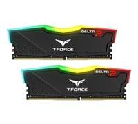TEAMGROUP Team T-Force Delta RGB DDR4 Gaming Memory, 2 x 16 GB, 3200 MHz, 288 Pin DIMM, Black