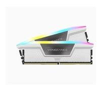 Mémoire RAM - Vengeance RGB DDR5 - 32GB 2x16GB DIMM - 6000 MHz - 1,35V - Blanc ( cmH32GX5M2D6000C36W) Blanc G