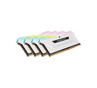 Corsair Vengeance RGB Pro SL 64 Go Mémoire RAM (4x16 Go) DDR4 3600 (PC4-28800) C18 1.35V - Blanche CMH64GX4M4D3600C18W