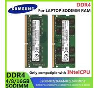 Mémoire SAMSUNG DDR4 SODIMM RAM 4GB 8GB 3200MHz 16GB 2666Mhz 2400MHz Ram pour ordinateur portable Memoria pour processeur Intel PC4 2400T 2666V 3200 LAPTOP