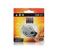 Mémoire USB Imro 64 Go Original Pendrive Axis Connexion USB 2.0 Rouge