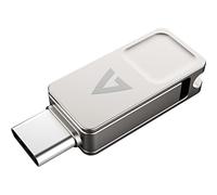 Mémoire USB V7 128 Go Type-C+USB 3.2GEN1 Silver