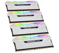 Corsair Vengeance CMW32GX4M4C3600C18W, 32 Go, 4 x 8 Go, DDR4, 3600 MHz, 288-pin DIMM, Blanc