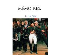Mémoires - Agathon-Jean-francois Fain - Arlea - Poche - Récit