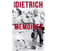 Mémoires Collection Les Cahiers rouges - Marlene Dietrich - Grasset - broché - Autobiographie