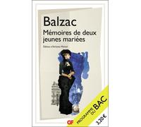 Mémoires de deux jeunes mariées - Bac Techno 2026 Parcours : raison et sentiments - Honoré de Balzac - Flammarion - Poche - Scolaire / Universitaire