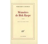 Mémoires de Dirk Raspe Pierre Drieu La Rochelle (Auteur), Pierre Andreu (Préface)
