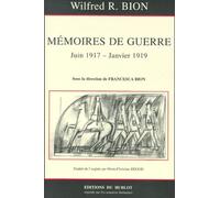 Francesca Bion – Mémoires de guerre (26 juin 1917 – 10 janvier 1919) – Récit – Broché