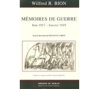 Francesca Bion – Mémoires de guerre (26 juin 1917 – 10 janvier 1919) – Récit – Broché