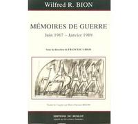 Francesca Bion – Mémoires de guerre (26 juin 1917 – 10 janvier 1919) – Récit – Broché