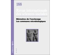 Mémoires de l'esclavage, les communes microbiologiques - Collectif - Eres - broché - Revue