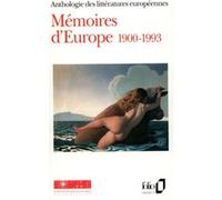 Mémoires d'Europe Collectif (Auteur), un collectif de traducteurs (Traduction), Jean-Paul Brighelli (Editeur du volume), Christian Biet (Editeur du volume)