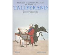 Mémoires du prince de Talleyrand - Charles-Maurice De Talleyrand-Périgord - Bouquins Editions - broché - Essai