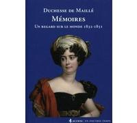 Mémoires Duchesse de Maillé (Auteur)