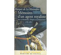 Mémoires d'un agent royaliste