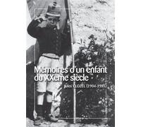 Mémoires d'un enfant du XXème siècle Memoires d'un enfant du xxeme siecle - Jules Clozel - Books On Demand - broché - Livre