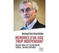 Mémoires d'un juge trop indépendant - Renaud Van Ruymbeke - Harpercollins - Poche - Témoignage