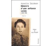 Mémoires d'une enfance volée (1938 - 1948)