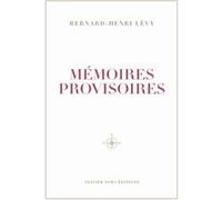 Mémoires provisoires Bernard-Henri Lévy (Auteur)