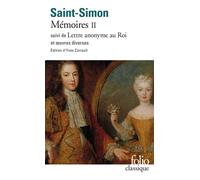 Mémoires Textes choisis - Saint-Simon - Gallimard - Poche - Essai