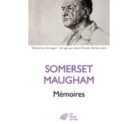 Mémoires - William Somerset Maugham - Belles Lettres - broché - Roman