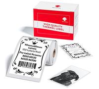 Memoking Etiquettes Blanches Compatible avec Phomemo M110, M220, M221, M150, M250, M108, M100, M120, M200 et Memoking M260 Imprimante d'étiquettes, 50 mm x 80 mm, 100 étiquettes par Rouleau