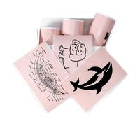 Memoking Lot de 3 rouleaux de papier autocollant Pour T02/M02L/Q02E/M02/M02X mini imprimante - Rose Sticky - 50 mm x 3,5 m - Durée de vie 20 ans - Papier Thermique Pour journal, notes d'études photo