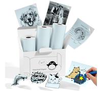 Memoking Lot de 3 rouleaux de papier autocollant T02/M02L/Q02E | Vert Clair Sticky T02 pour imprimante - 50 mm x 3,5 m - Durée de vie 20 ans - Pour journal intime, photo, notes d'études