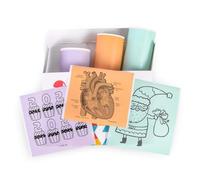 Memoking T02/M02L/Q02E/M02/M02X Papier Thermique Autocollant Violet/Vert/Orange - 20 ans Collant 50mmx3.5m Papier Thermique pour Journal, Photo, Textes, Apprentissage, Bricolage, Mémos, 3 Rouleaux