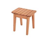 Memomad Garden Tabouret bas en bois d'eucalyptus - Couleur châtaignier - 44,3 x 45,6 x 36,1 cm - Pour l'intérieur et l'extérieur - Charge maximale : 90 kg - Polyvalent