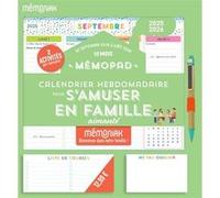 Mémopad calendrier hebdomadaire bloc aimanté 2026 pour s'amuser en famille, sept. 2025-août 2026 Yann Caudal (Auteur), Nicole Masson (Auteur)