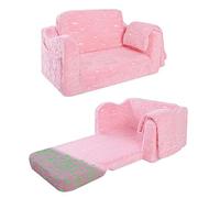 MeMoreCool Canapé de Jeu pour Enfant - Chaise Pliante 3 en 1 - Canapé de Jeu pour Enfants - Une Aire de Jeux intérieure passionnante pour la Chambre d'enfant - Idéal pour Les Enfants - Rose