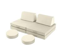 MeMoreCool Canapé de jeu pour enfants, Canapé modulaire en forme de fauteuil pour coin doudou de la chambre des enfants, Canapé-lit, Ensemble de canapé pour enfants en 8 pièces, Canapé en mousse avec