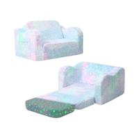 MeMoreCool Canapé-lit pliable pour enfants, canapé convertible en chaise longue pour salle de jeux, phosphorescent