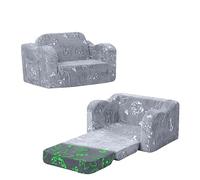 MeMoreCool Canapé pliable pour enfants filles et garçons, phosphorescent, confortable et pliable pour bébé, convertible en salon, en peluche douce et inclinable pour salle de jeux pour enfants, chiens