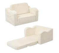 MeMoreCool Cord Canapé pour enfant, fauteuil de relaxation pour bébé, mini canapé pour coin douillet, chambre d'enfant, pliable 1-3 ans, beige