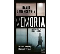 David Lagercrantz – Memoria – Après Millénium, tome 2 de la série Rekke & Vargas – Poche