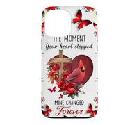 Memorial Cardinal Le Moment où Ton cœur s'est arrêté pour Toujours Coque pour iPhone 13 Pro Max