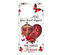 Memorial Cardinal Le Moment où Ton cœur s'est arrêté pour Toujours Coque pour iPhone 15 Pro