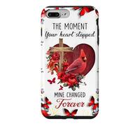 Memorial Cardinal Le Moment où Ton cœur s'est arrêté pour Toujours Coque pour iPhone 7 Plus/8 Plus