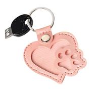 Memorial Charmingele Storage - Penderant en cuir, porte-clés de collection de cheveux pour chien | Charme Meetsake Stockage ramassant l'accessoire scolaire pour sacs à clés pour, rose,