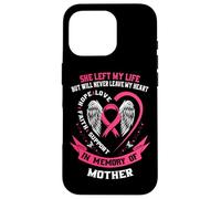 Memorial commémoratif de Sensibilisation au Cancer du Sein Mother in Memory of My Mom Coque pour iPhone 16 Pro