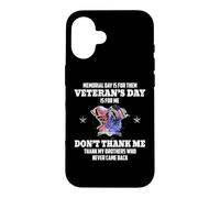 Memorial Day is for Them Veteran's Day is for Me Coque pour iPhone 16