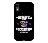 Memorial Day is for Them Veteran's Day is for Me Coque pour iPhone XR