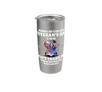 Memorial Day Is For Them Veteran's Day Is For Me Gobelet isotherme en acier inoxydable double paroi