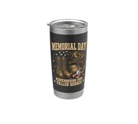 Memorial Day Remember Our Fallen Heroes Patriotic Gobelet isotherme en acier inoxydable double paroi