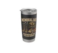 Memorial Day Remember Our Fallen Heroes Patriotic Gobelet isotherme en acier inoxydable double paroi