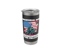 Memorial Day Remember the Fallen Drapeau USA Gobelet isotherme en acier inoxydable double paroi