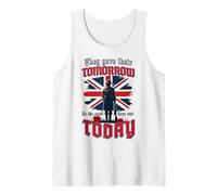 Memorial Day Remember Veterans UK Soldat Patriotic Military Débardeur